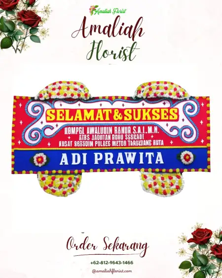 Papan Bunga Ucapan Selamat Batang Asam